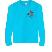 Детский лонгслив c Маками на карте Украины