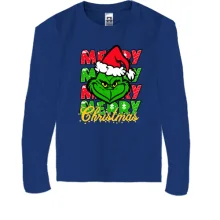 Детский лонгслив с Гринчем "Merry merry merry"