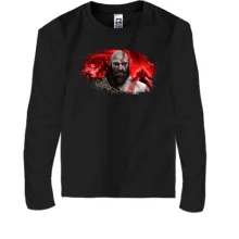 Детский лонгслив с Кратосом из God of War