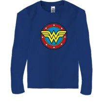Детский лонгслив с логотипом Wonder Woman