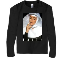 Детский лонгслив с монашкой FAITH