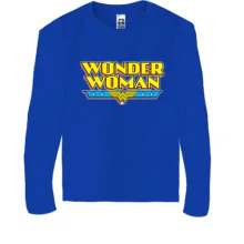 Детский лонгслив с надписью Wonder Woman