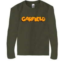 Детский лонгслив с надписью "Garfield"