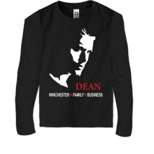 Дитячий лонгслів з принтом Dean Winchester