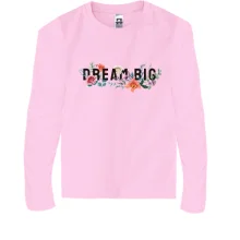 Дитячий лонгслів Dream Big з трояндами та ліліями