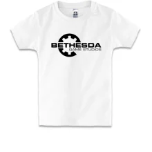 Детская футболка с логотипом Bethesda Game Studios