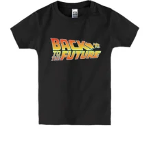 Детская футболка с надписью "Back to future"