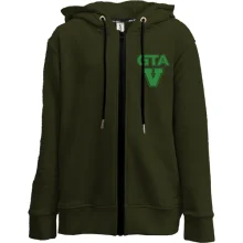 Детское худи на молнии GTA V с зелёным логотипом