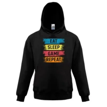 Детская толстовка Eat Sleep Game Repeat