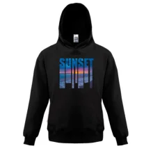 Детская толстовка SUNSET с закатом внутри букв