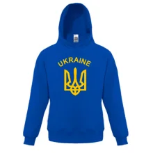 Дитяча толстовка з написом «Ukraine» і тризубом