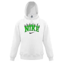 Детская толстовка с лого Nike в пламени