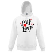 Дитяча толстовка з написом My love