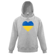 Детская толстовка с сердцем в цветах национального флага