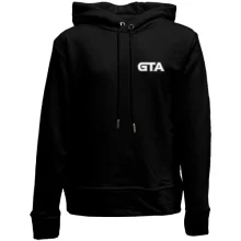 Детское худи без начеса с контурным логотипом GTA