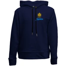 Детское худи без начеса Украина с вышитыми колосками (Вышивка)