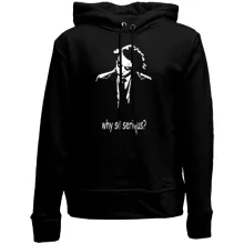 Дитяче худі без начосу з Джокером і написом «Why so serious?»