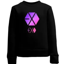 Детский свитшот EXO (розовый логотип)