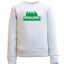 Дитячий світшот Minecraft Green Logo