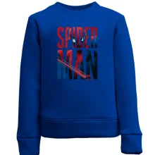 Дитячий світшот з написом Spider-Man і павутиною