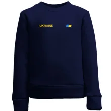 Дитячий світшот Ukraine з міні прапором на грудях (Вишивка)