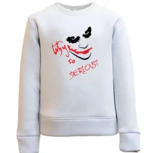 Детский свитшот с лицом Джокера «Why so serious?»