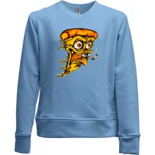Детский свитшот без начеса Crazy Pizza