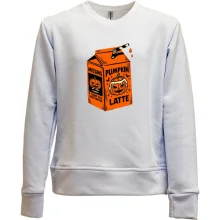 Детский свитшот без начеса Pumpkin Latte