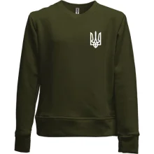 Дитячий світшот без начосу з міні гербом України на грудях (2)