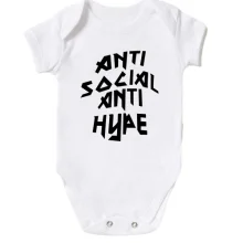 Детское боди Anti Social Anti Hype