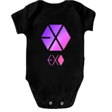 Дитяче боді EXO (рожевий логотип)