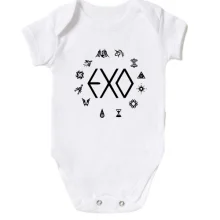 Дитяче боді EXO з іконками