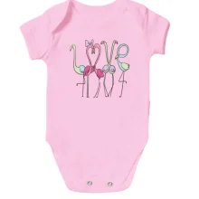 Детское боди Flamingo Family