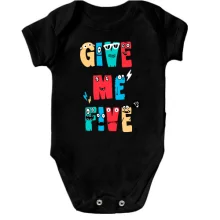 Детское боди Give me five