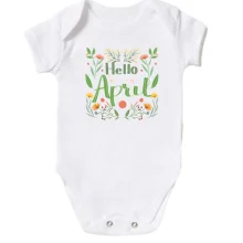 Детское боди Hello April Апрель