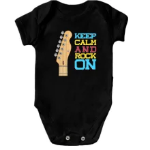 Детское боди Keep Calm and Rock On