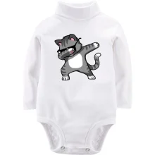 Детское боди с длинным рукавом Dabbing Cat