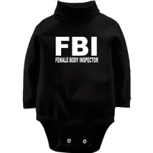 Дитяче боді з довгим рукавом FBI - Female body inspector
