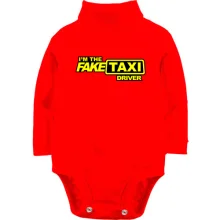 Детское боди с длинным рукавом Fake taxi driver