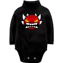 Детское боди с длинным рукавом Geometry Dash Extreme Demon