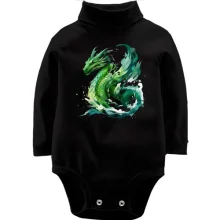 Дитяче боді з довгим рукавом Green Dragon Art (2)