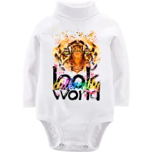 Дитяче боді з довгим рукавом Look at the world differently з тигром