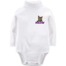 Детское боди с длинным рукавом Meow (mini)