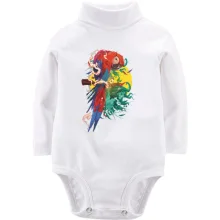 Детское боди с длинным рукавом Parrot bright art