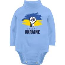 Детское боди с длинным рукавом Strong Ukraine