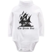 Дитяче боді з довгим рукавом The Pirate Bay