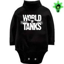 Детское боди с длинным рукавом World of Tanks (glow)
