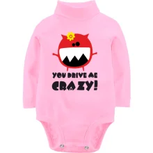 Дитяче боді з довгим рукавом You drive me crazy