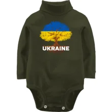 Детское боди с длинным рукавом "Дерево Украины"
