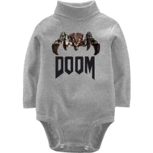 Детское боди с длинным рукавом doom_2016